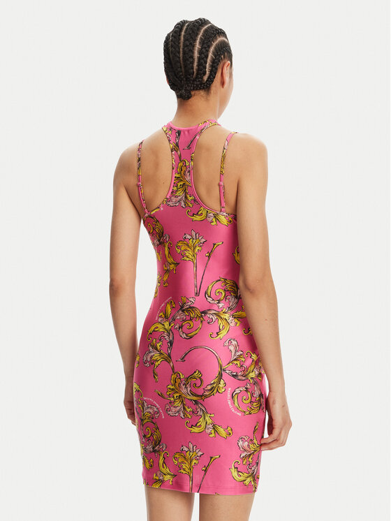 Versace Jeans Couture Versace Jeans Couture Cocktail obleka 78HAO914 Roza Slim Fit