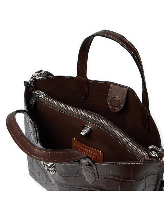 Coach Coach Borsetta Croc Wlw C8632 Marrone