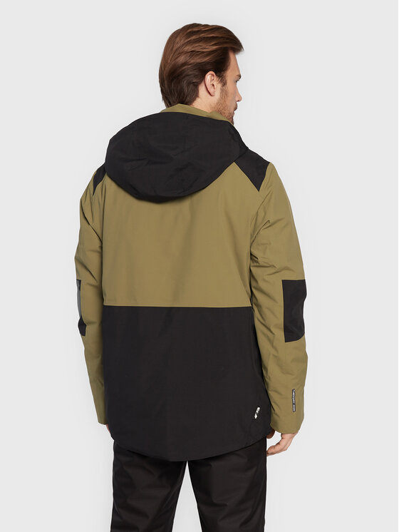 4F 4F Kurtka snowboardowa H4Z22-KUMS003 Zielony Regular Fit