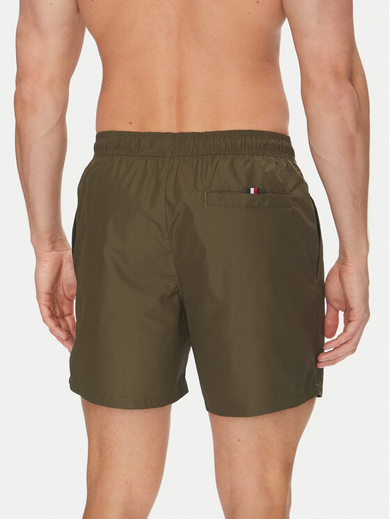Tommy Hilfiger Tommy Hilfiger Szorty kąpielowe UM0UM03258 Zielony Regular Fit