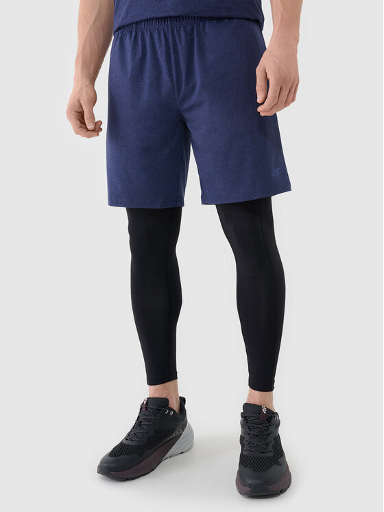 4F 4F Sportovní kraťasy MULTI ACTIVE Tmavomodrá Regular Fit