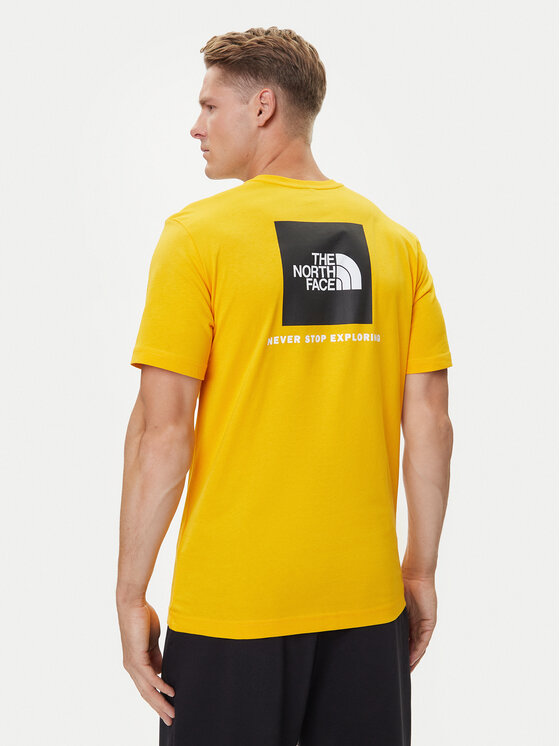 The North Face The North Face T-Shirt Redbox NF0A87NP Gelb Regular Fit