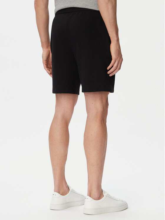 BOSS BOSS Sportiniai šortai Waffle 50535884 Juoda Regular Fit