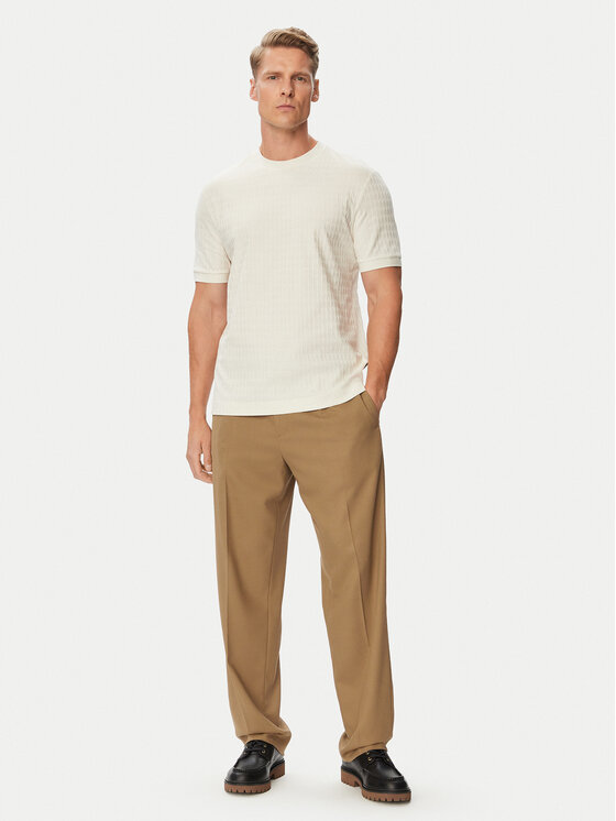 BOSS BOSS Тишърт H-Thompson 321 50567970 Кремав Regular Fit