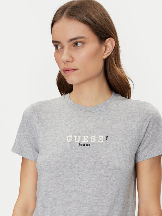Guess Jeans Guess Jeans Тишърт W5RI54 J1314 Сив Regular Fit
