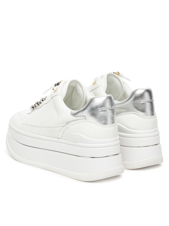 MICHAEL Michael Kors MICHAEL Michael Kors Snīkeri Hayes 43F5HYFS2L Balts