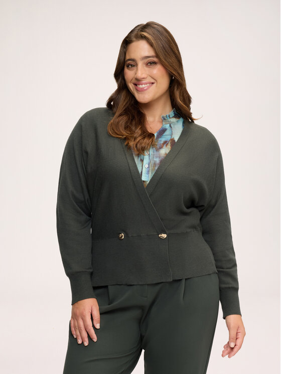 Fiorella Rubino Fiorella Rubino Sweter M333L008616N035 Zielony Regular Fit