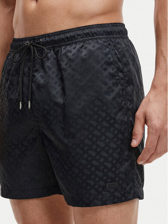 BOSS BOSS Pantaloni scurți pentru înot Jacques 50561181 Negru Regular Fit