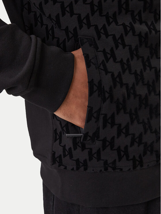 KARL LAGERFELD KARL LAGERFELD Pulóver 705002 561910 Fekete Regular Fit