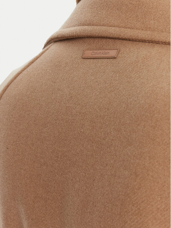 Calvin Klein Calvin Klein Vuneni kaput LV044D557G Bež Regular Fit
