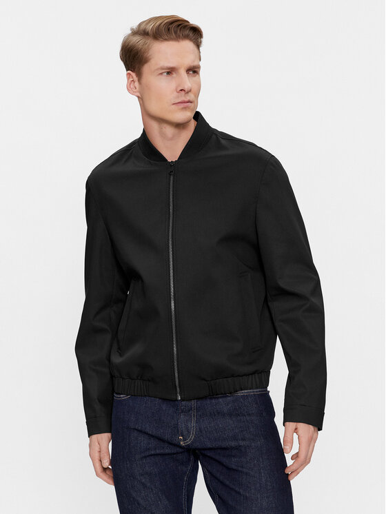Calvin Klein Bundy bomber K10K112074 Čierna Regular Fit