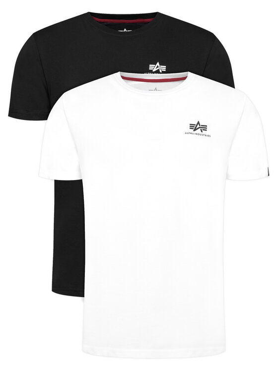 Alpha Industries Alpha Industries Súprava tričiek AI.258500-95 Biela Basic Fit