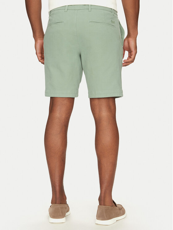 BOSS BOSS Medžiaginiai šortai H-Slice 50543951 Žalia Slim Fit