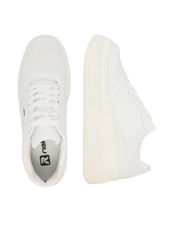 Rieker Rieker Sneakersy M7811-80 Bílá