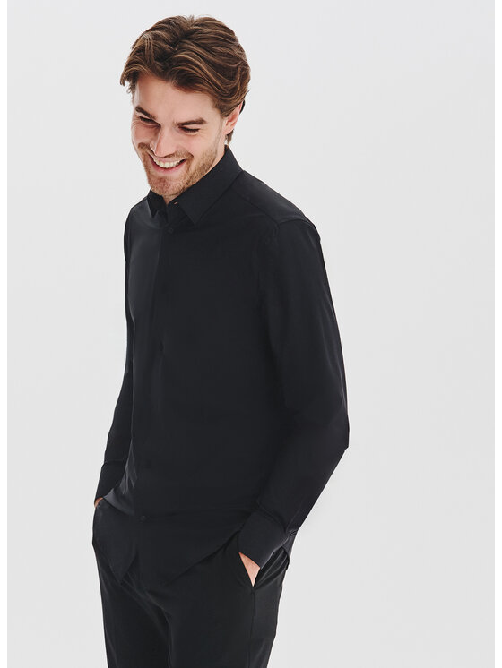 Pako Lorente Pako Lorente Koszula P25WF-1X-048 Czarny Slim Fit