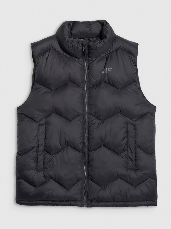 4F 4F Gilet 4FJRAW25TVJAM325-20S Nero Regular Fit