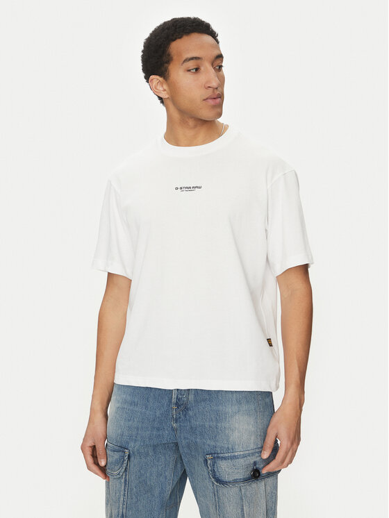 G-STAR G-Star Raw Tricou Center D24780-C336 Alb Regular Fit