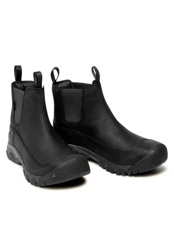 Keen Keen Kotníková obuv s elastickým prvkem Anchorage Boot III WP 1017789 Černá