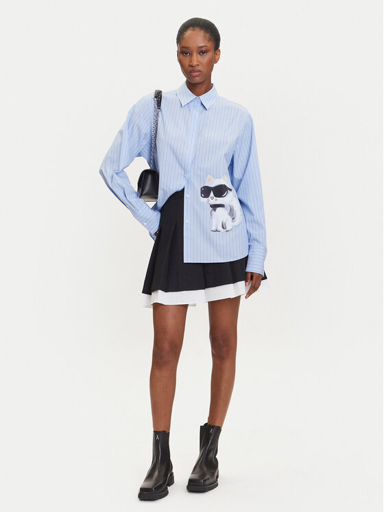 KARL LAGERFELD KARL LAGERFELD Košile A3W11029 Modrá Regular Fit