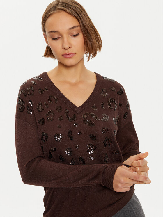 LOLA CASADEMUNT lola_casademunt Kampsun LF2411007 Pruun Regular Fit