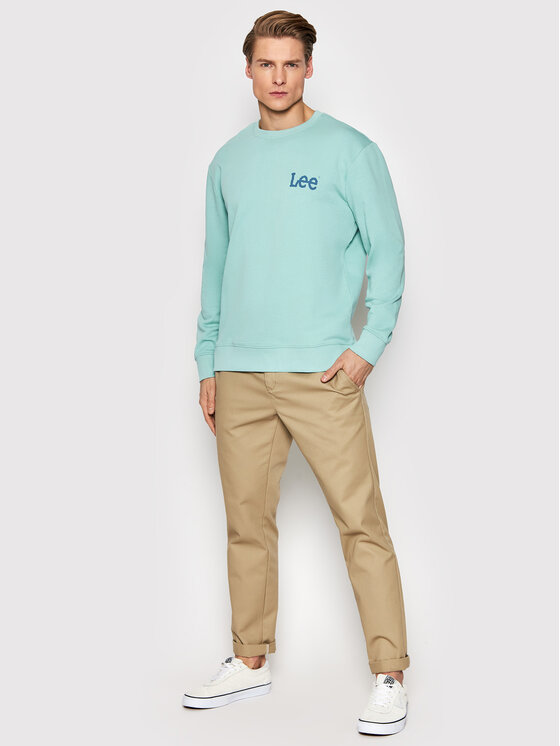 Lee Lee Felpa Wobbly L81MSPUD 112145601 Blu Regular Fit