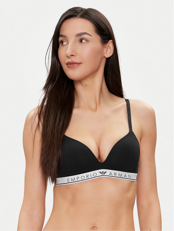 Emporio Armani Underwear Podprsenka bez kostíc 164410 3F227 00020 Čierna