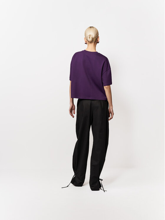 La Mania La Mania T-Shirt RODNEY Fioletowy Basic Fit
