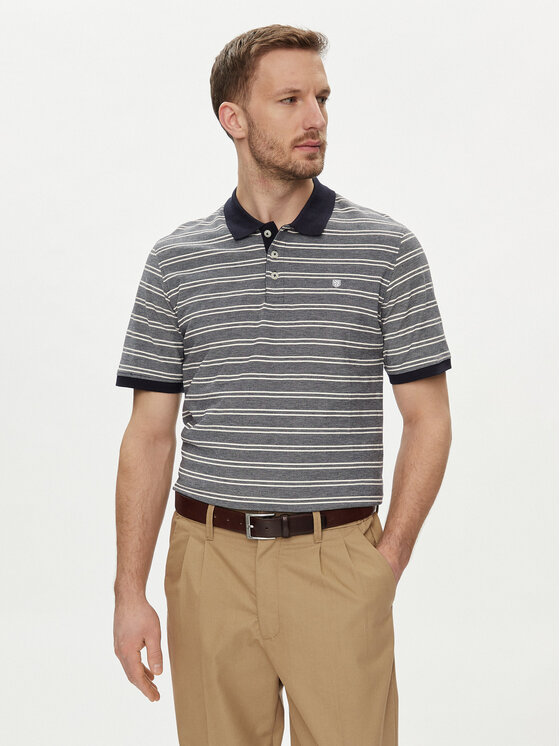 Jack&Jones Jack&Jones Тениска с яка и копчета Bluwin 12170931 Сив Regular Fit