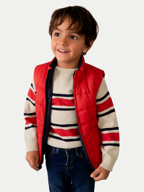 Mayoral Mayoral Gilet 3380 Rosso Regular Fit