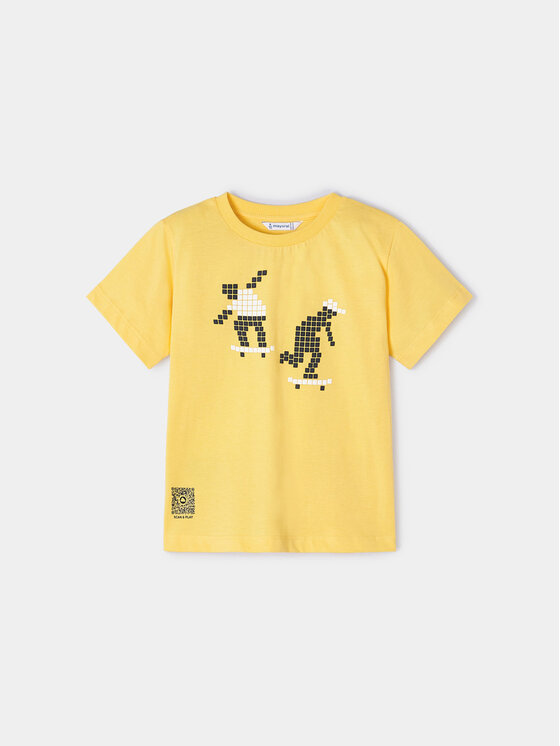 Mayoral Mayoral Тишърт 3013 Жълт Regular Fit
