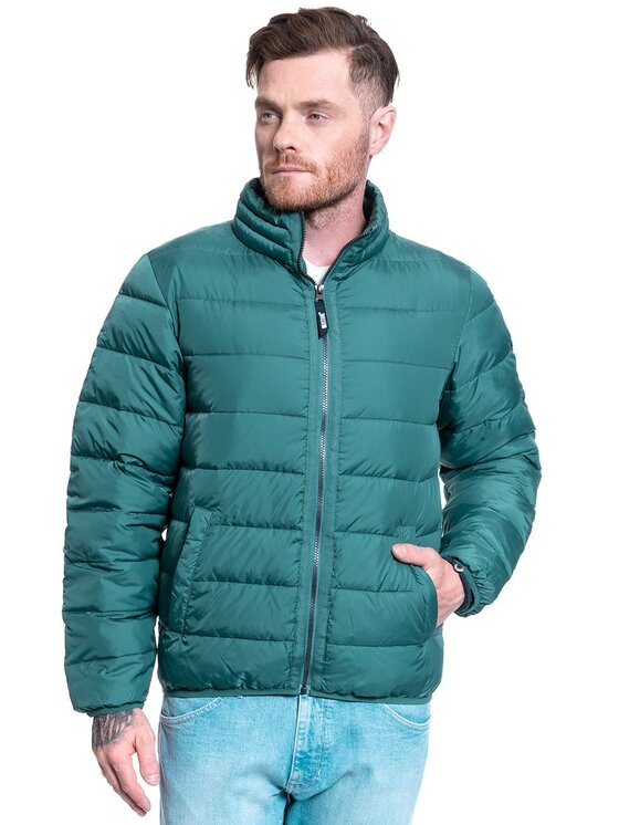 Mustang Mustang Kurtka zimowa DANIEL LIGHT PADDED Zielony Regular Fit