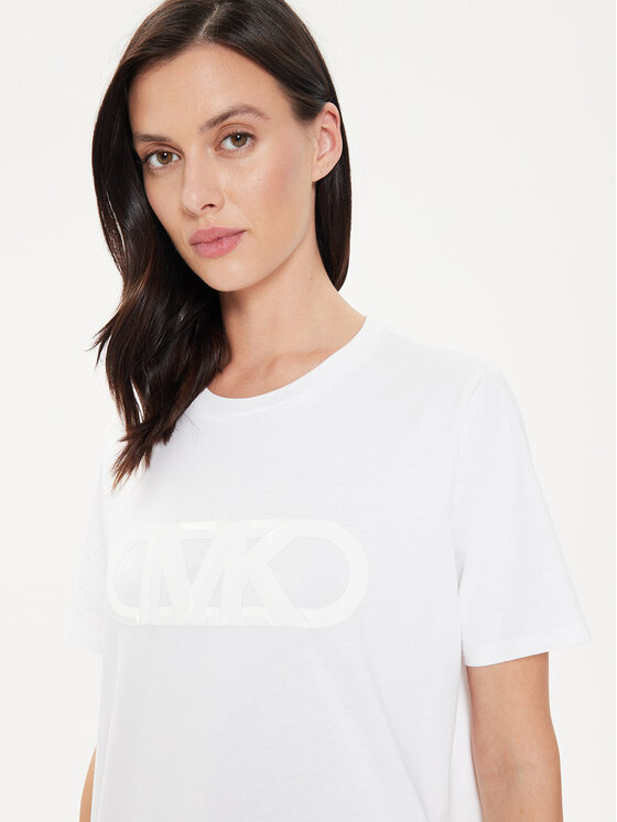 MICHAEL Michael Kors MICHAEL Michael Kors Тишърт MS451EA97J Бял Regular Fit