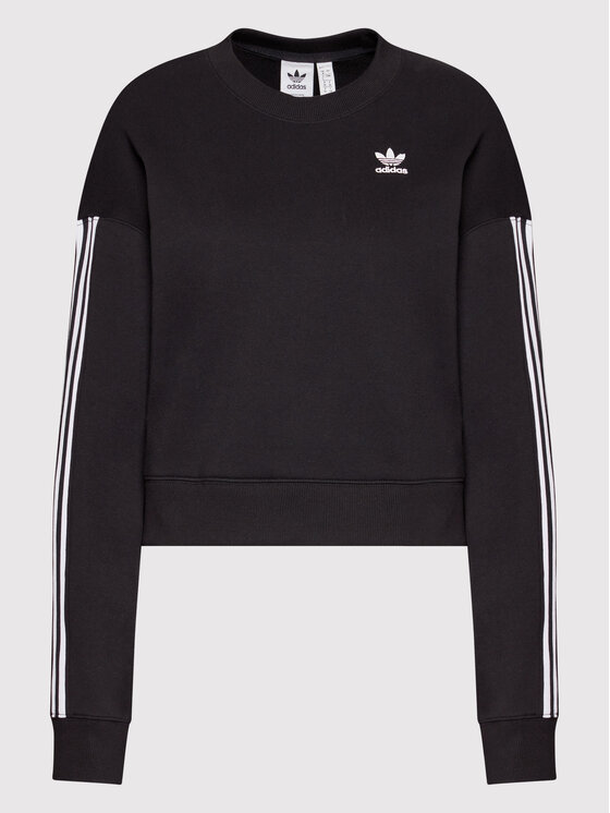 adidas adidas Majica dugih rukava adicolor Classics HC2064 Crna Relaxed Fit