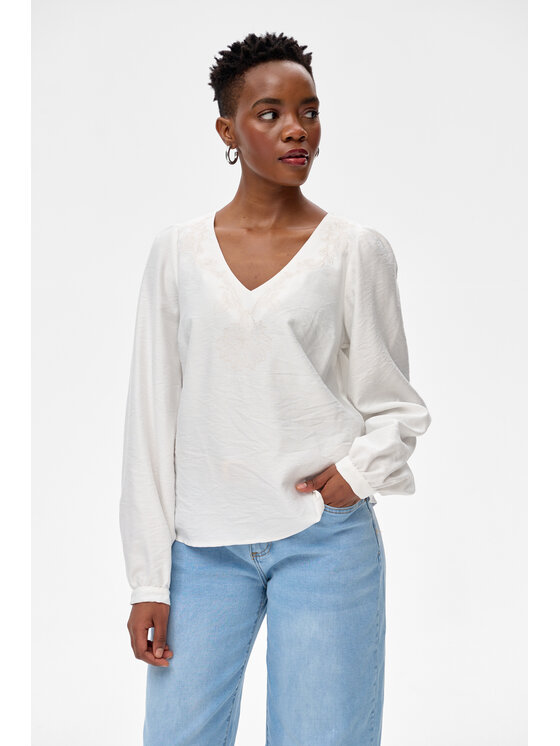 blue shadow blue shadow Bluzka Sofie Écru Regular Fit