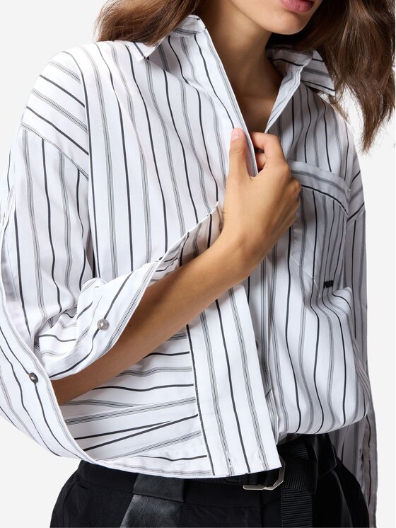 PINKO PINKO Camicia Camicia pignolata Bianco Oversize