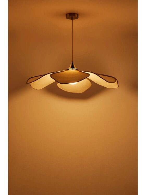 MIAhome MIAhome Lampa wisząca Benavid Ø75 cm Beżowy
