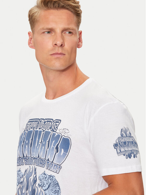 Brave Soul Brave Soul T-Shirt MTS-149SKEN Biały Regular Fit