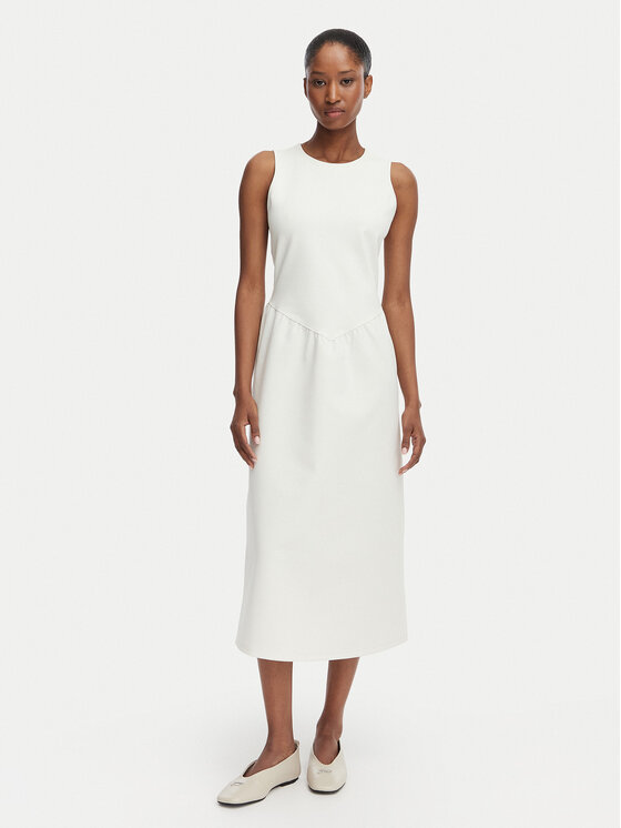 Calvin Klein Calvin Klein Коктейлна рокля LV044G207G Кремав A-Line Fit