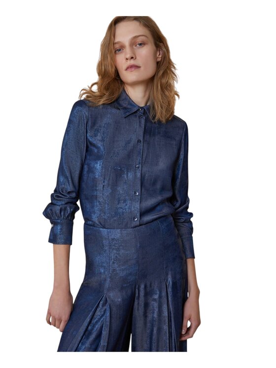 Pennyblack Pennyblack Camicia 2511111122200-004 Blu Regular Fit