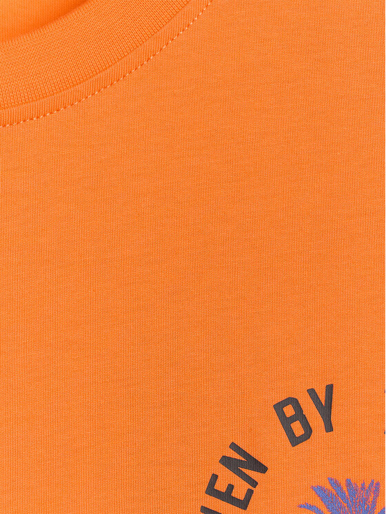 4F 4F T-Shirt FOB SUMMER Pomarańczowy Oversize