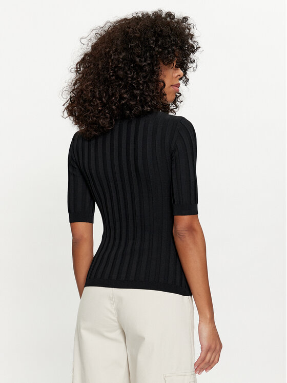 Silvian Heach Silvian Heach Πουλόβερ GPP24269MA Μαύρο Slim Fit