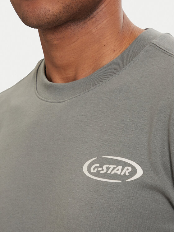 G-Star Raw G-Star Raw T-Shirt 90s Logo D28921-D976 Zielony ciemny Regular Fit
