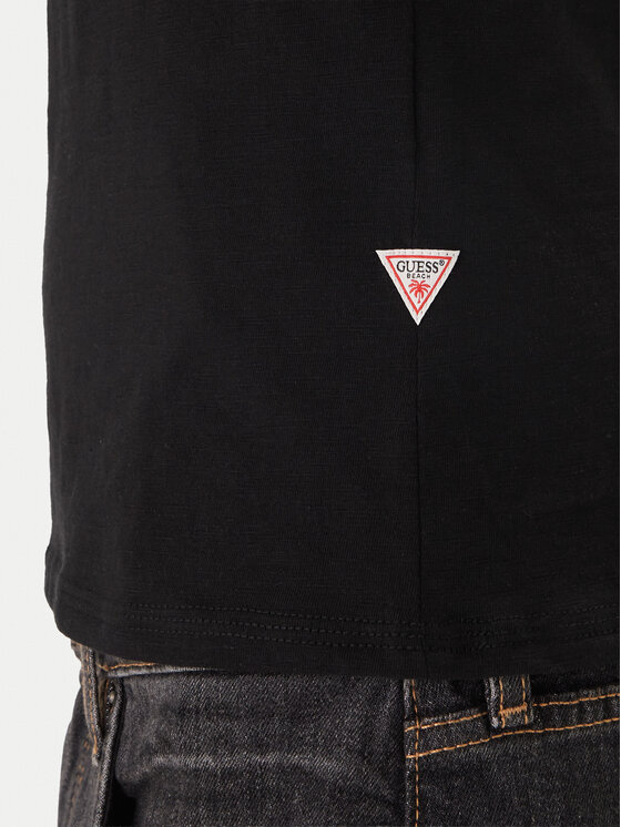 Guess Guess Tricou F6GI12 K6XN4 Negru Regular Fit