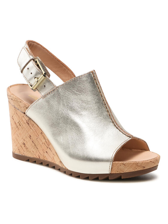 clarks sandali zeppa