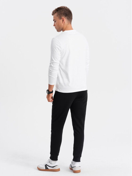 Ombre Ombre S dlouhým rukávem OM-LSPT-0118 Bílá Regular Fit