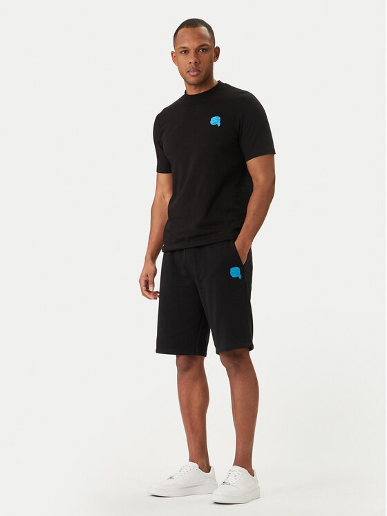 KARL LAGERFELD KARL LAGERFELD Športové kraťasy 705118 562900 Čierna Loose Fit