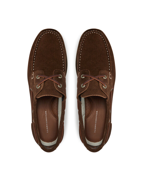 Tommy Hilfiger Tommy Hilfiger Scarpe basse Th Boat Shoe Core Suede FM0FM05387 Marrone