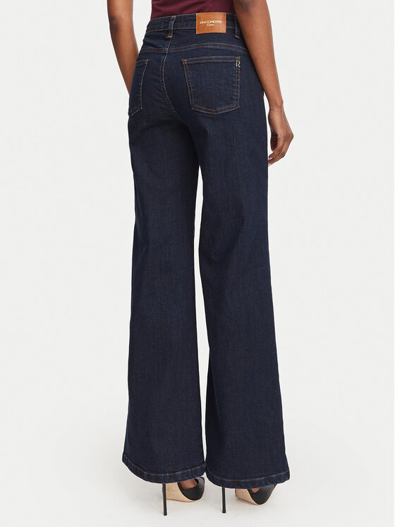 Rinascimento Rinascimento Τζιν CFC0129938003 Σκούρο μπλε Wide Leg