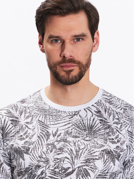 INDICODE INDICODE Tricou Palme 40-935 Gri Regular Fit