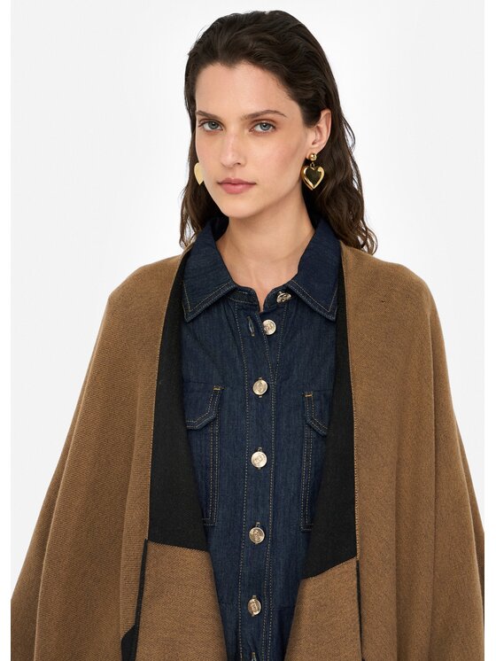 Liu Jo Liu Jo Poncho 2F5031T030000070 Beige Regular Fit